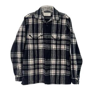 Abercrombie & Fitch AF Collection Relaxed Plaid Flannel Jacket Men's Med Heavy